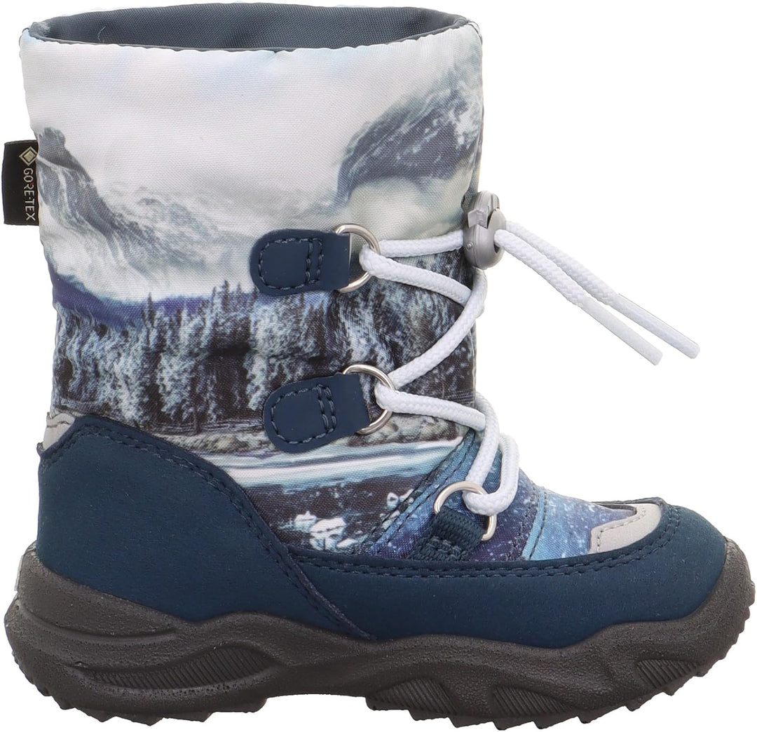 Superfit Jungen Glacier Warm Gefütterte Gore-tex Schneestiefel, Blau 8010