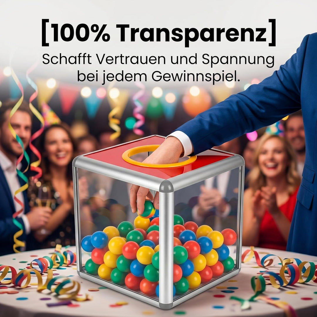 Yardwe 1 Stück Einfache Papier Lotterie Box Streich Ziehen Box Lotterie Box Quadrat Raffle Ball Spie