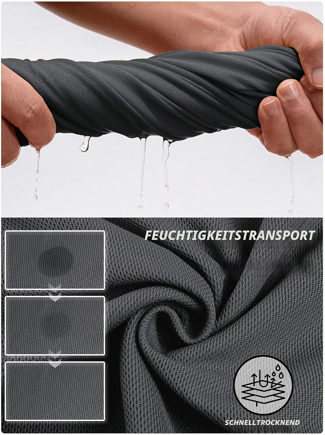 TACVASEN Herren Poloshirt Langarm Golf Tshirts Tactical Shirt Leicht Atmungsaktiv Freizeitshirts mit
