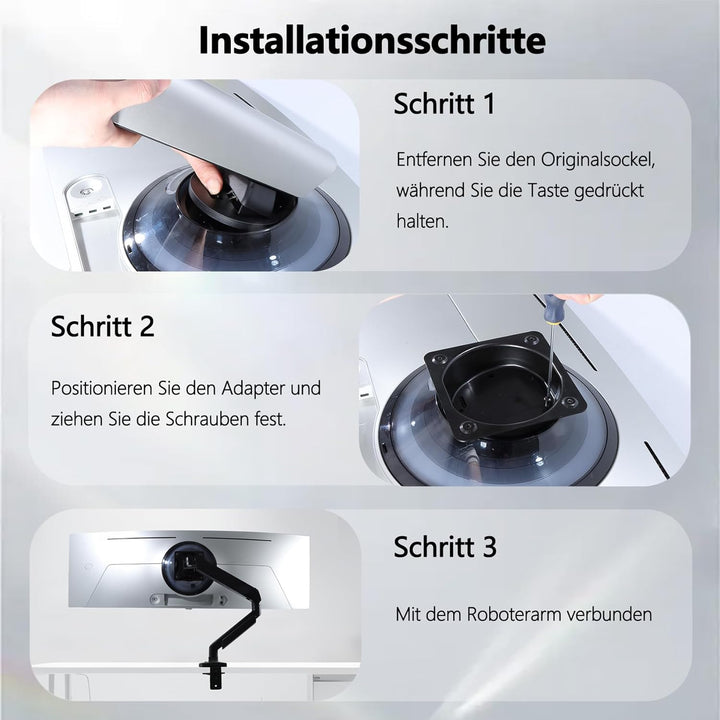 Odyssey OLED G9 VESA-Halterungsadapter kompatibel mit Samsung Odyssey OLED G9 49-Zoll-Monitor (passe