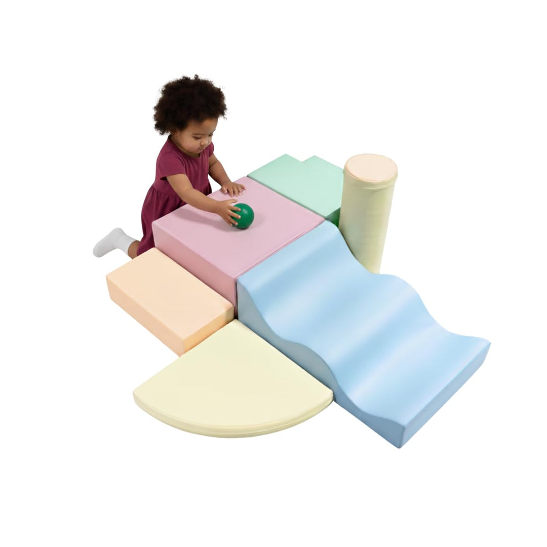 IGLU SOFT PLAY Explorer Set 6 STK Softbausteine Motorische Fähigkeiten Riesenbausteine Klettern Scha