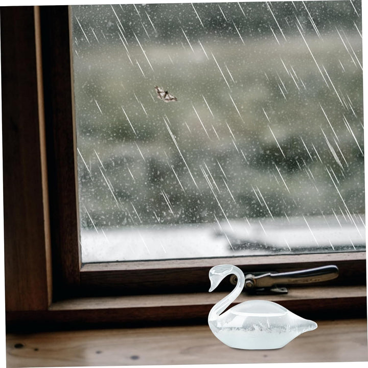 Storm Glass Weather Forecaster, Storm Glass Wear Predictor, elegante Swan Weather dekorative Kristal