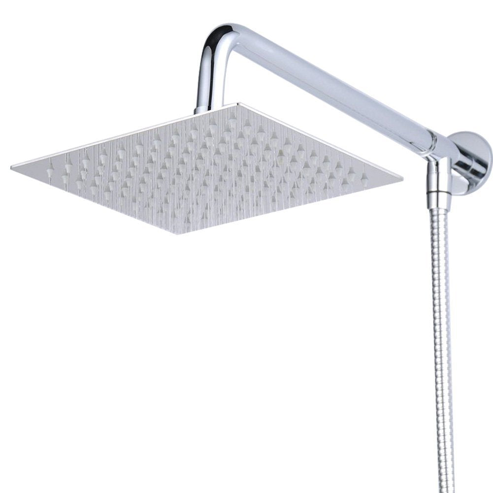 Hiendure® 40cm Quadrat Luxus Regendusche Einbauduschköpfe Edelstahl Duschkopf aus Edelstahl Spiegele