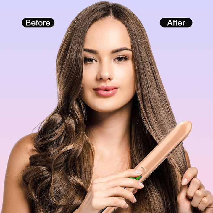 TQQ Glätteisen, 10s Schnellaufheizung, 200 Millionen Negativen Ionen Haarglätter - Für Sleekes, Glat