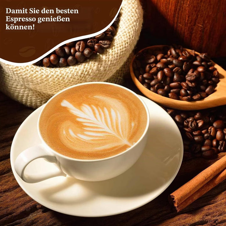 Abklopfbehälter-Set mit Barista-Pinsel & Tamping Matte, Geräuschloser Knock-Box für Siebträger, Inkl