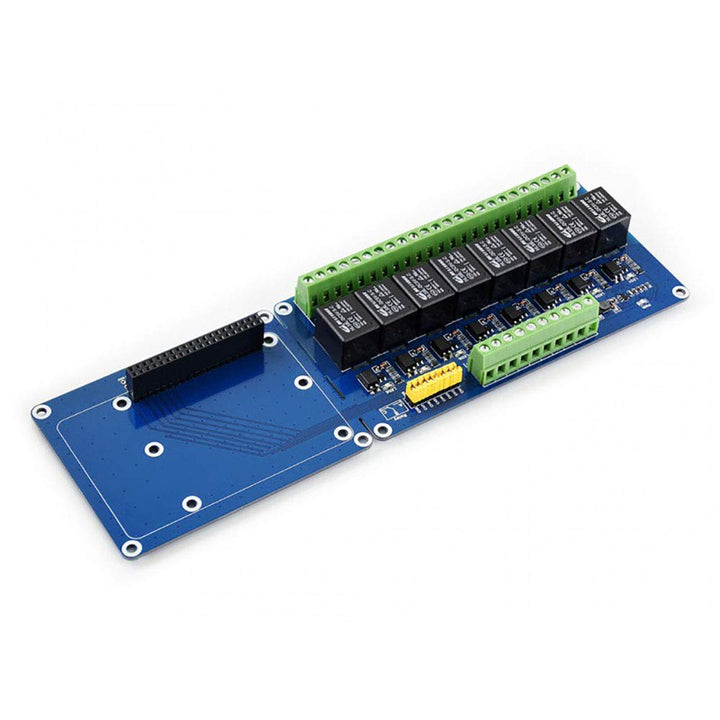 Waveshare Raspberry Pi Expansion Board 8-Channel Relays Loads up to 5A 250V AC or 5A 30V DC for Pi A