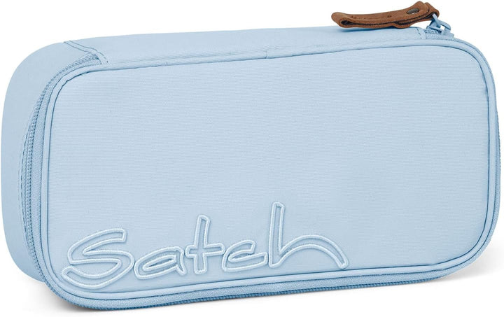 Satch Schlamperbox extra gross inkl. Trennfach Reissverschlussfach Stiftehalter Geodreieck Sichtfens