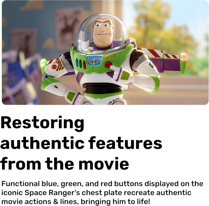 Robosen Buzz Lightyear Interaktiver Roboter – Sprach- & App-gesteuertes Spielzeug mit realistischen