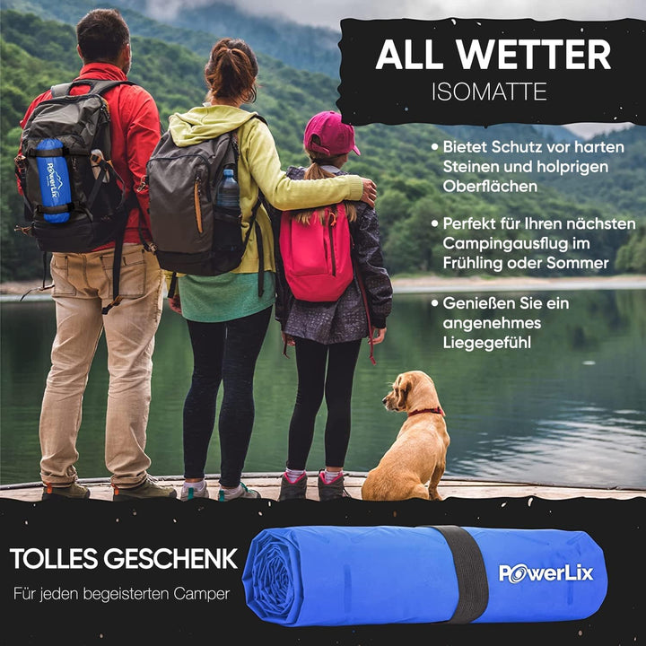 POWERLIX Isomatte Camping Outdoor Luftmatratze - Ultraleichte Aufblasbare Isomatte, kompakte und lei