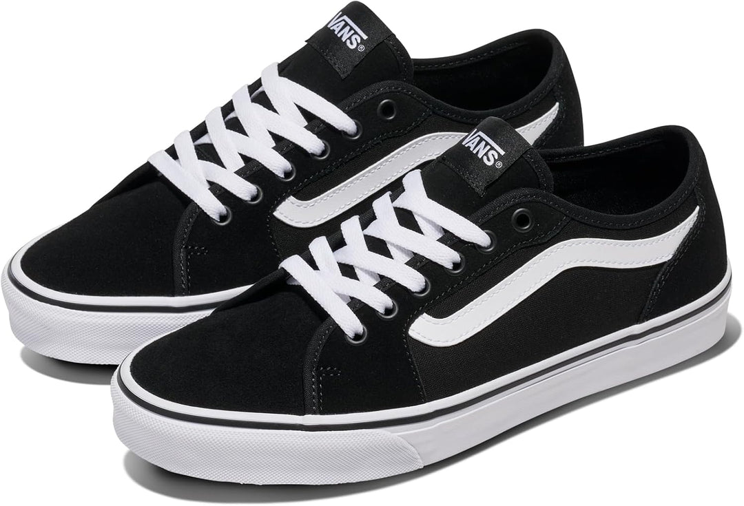 Vans Unisex Filmore Decon Sneaker 40 EU Suede Canvas Black White, 40 EU Suede Canvas Black White