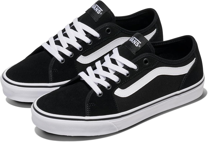 Vans Unisex Filmore Decon Sneaker 48 EU Suede Canvas Black White, 48 EU Suede Canvas Black White