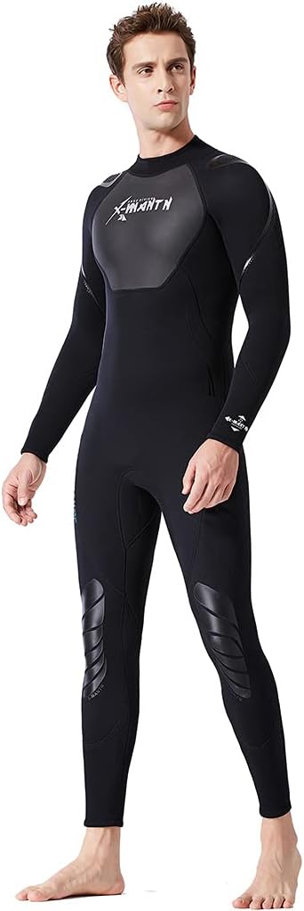 3 mm Neoprenanzug Herren Damen, Reissverschluss hinten Ganzkörper Tauchanzug, Einteilig Nassanzüge T