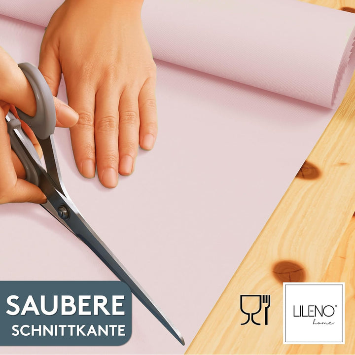 LILENO HOME Tischdeckenrolle 1,10 x 25 m - Tischdecke Rosé aus Vlies - Stoffähnlich, abwaschbare Tis