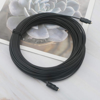 Pxyelec 25M Schwarz SPDIF Toslink-Kabel für digitales Glasfaser-Audio für Heimkino, Digitalfernsehen