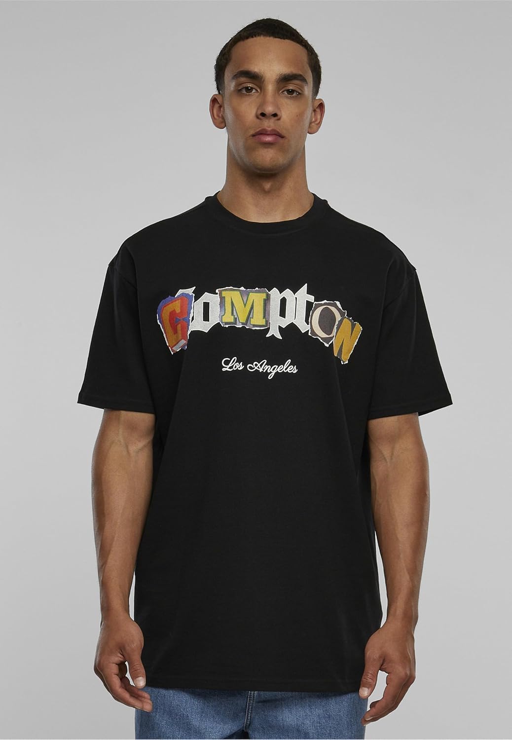 Mister Tee Unisex Compton L.a. Oversize Tee T-Shirt XL Schwarz, XL Schwarz