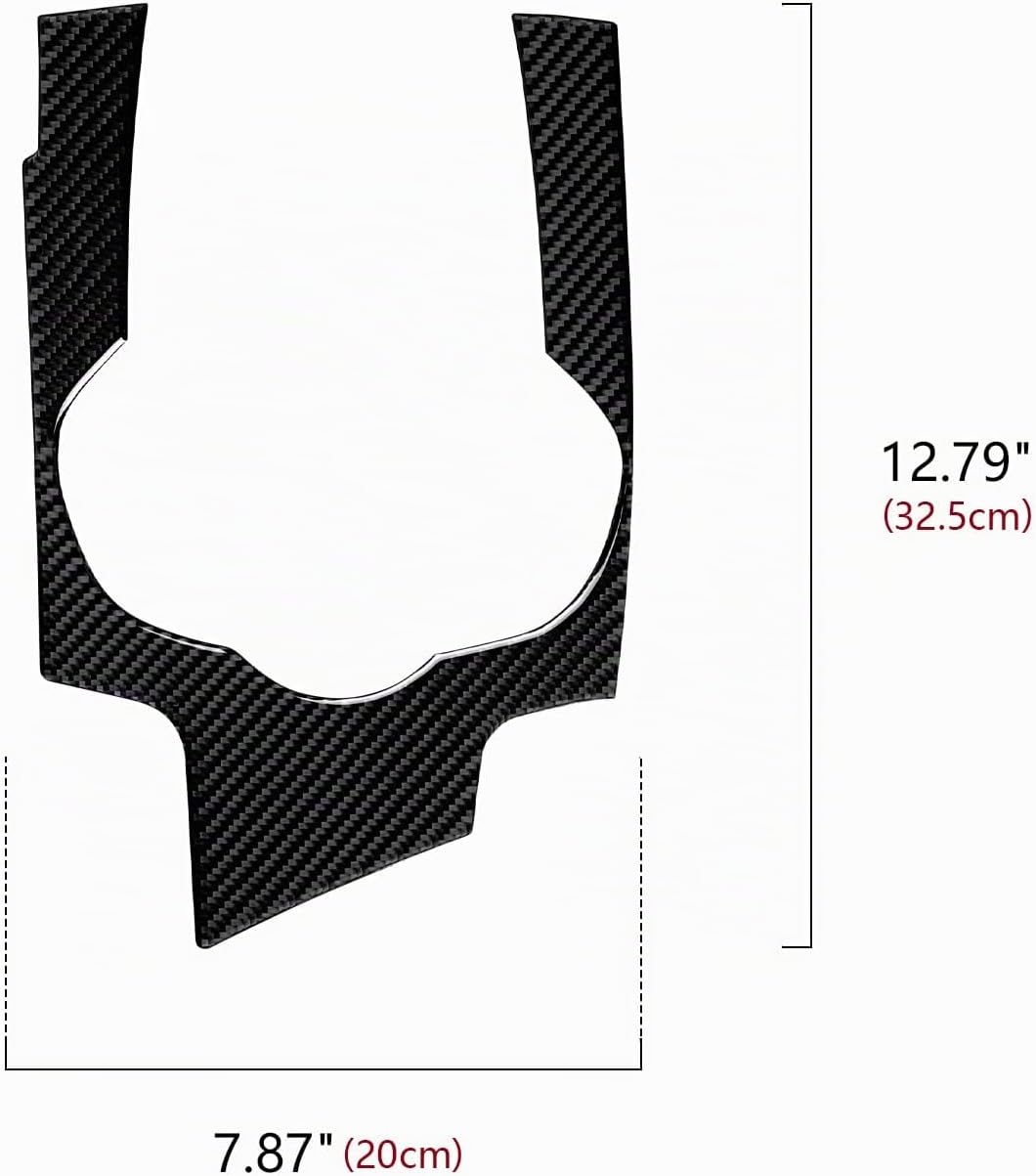 2PCS Schalterhebel Aufkleber Kohlefaser Kompatibel mit Alfa Romeo Giulia 2017 2018 2019 Zubehör - St