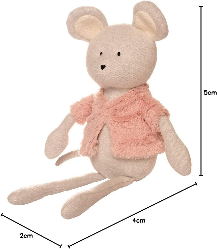 Manhattan Toy 157500 Toy Forest Friends-Maggie Mouse-Kuscheltier, Mehrfarbig Maggie Maus, Maggie Mau