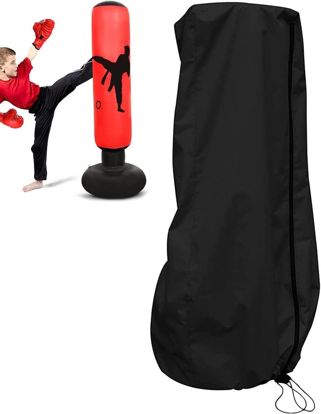 Kickboxsack-Abdeckung, verstellbar, staubdicht, wasserdicht, für den Aussenbereich, schwere Boxsack-