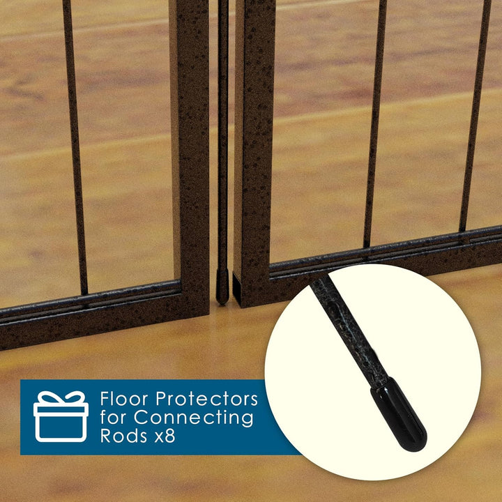 Qianruida Welpenlaufstall 80cm hoch Welpenauslauf Hundelaufstall Tierlaufstall Freilaufgehege für Hu