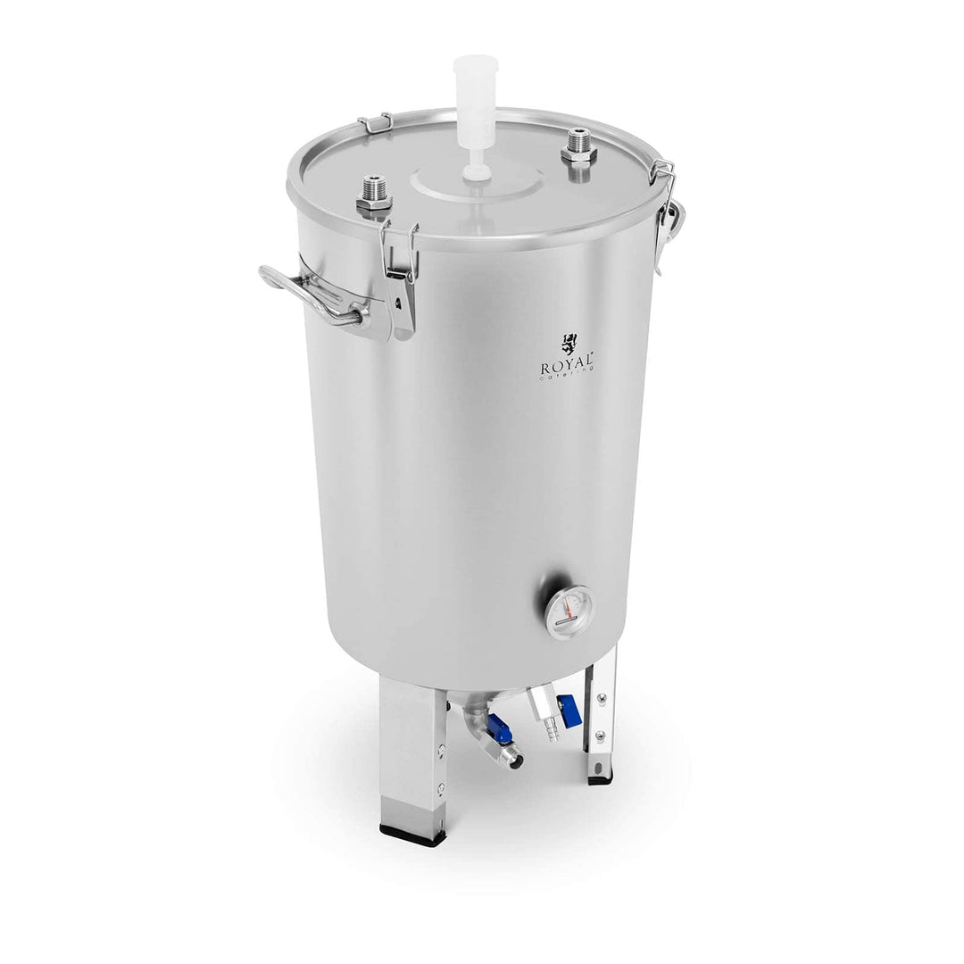 Royal Catering RCBM-45CFC Maischekessel 30 L integrierte Kühlspirale Fermentierkessel Gärkessel Ferm
