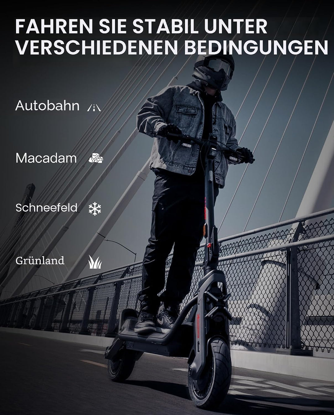 11 Zoll Selbstreparierender Reifen Kompatibel mit Segway Ninebot GT3 &amp; GT3 Pro KickScooter, Ultra-La