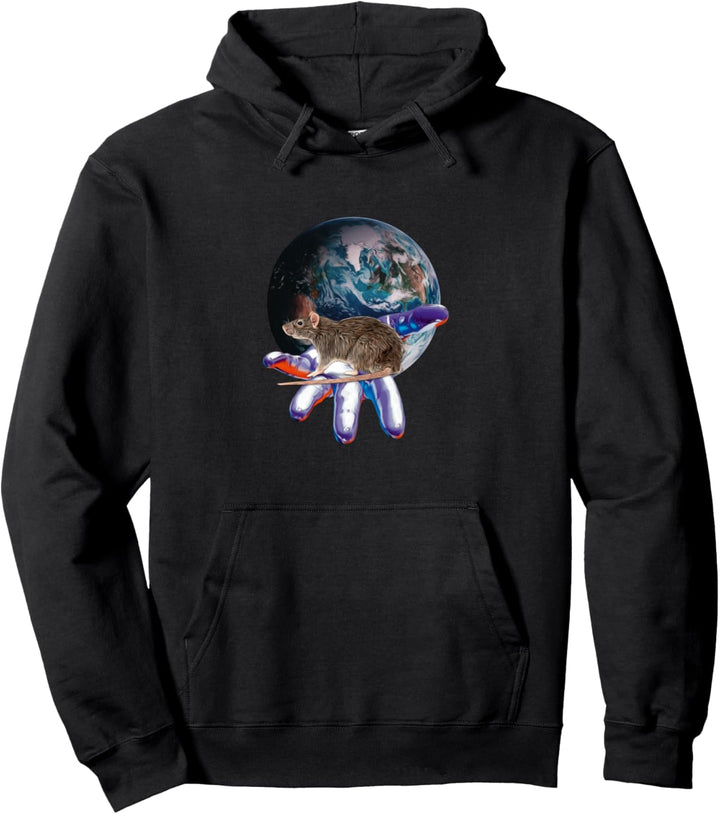 Ratte Motiv Pullover Hoodie