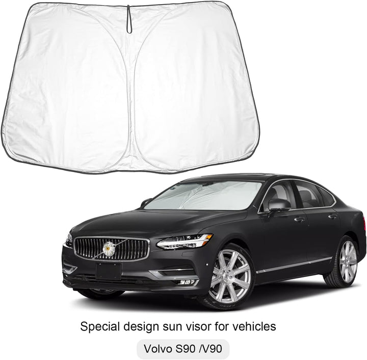BIXUAN Sonnenschutz kompatibel mit Volvo S90 V90 CC 2017-2023 Windschutzscheibe für V90 das Auto Fro