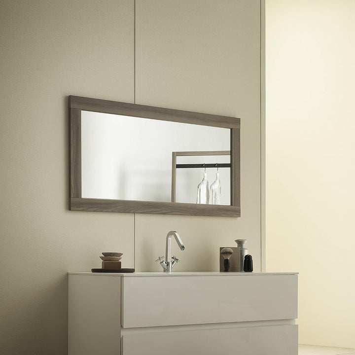 ARHome Wandspiegel, 90 x 60 cm, Rustikale Esche, Spiegel, Made in Italy Rustikale Esche 90x60, Rusti