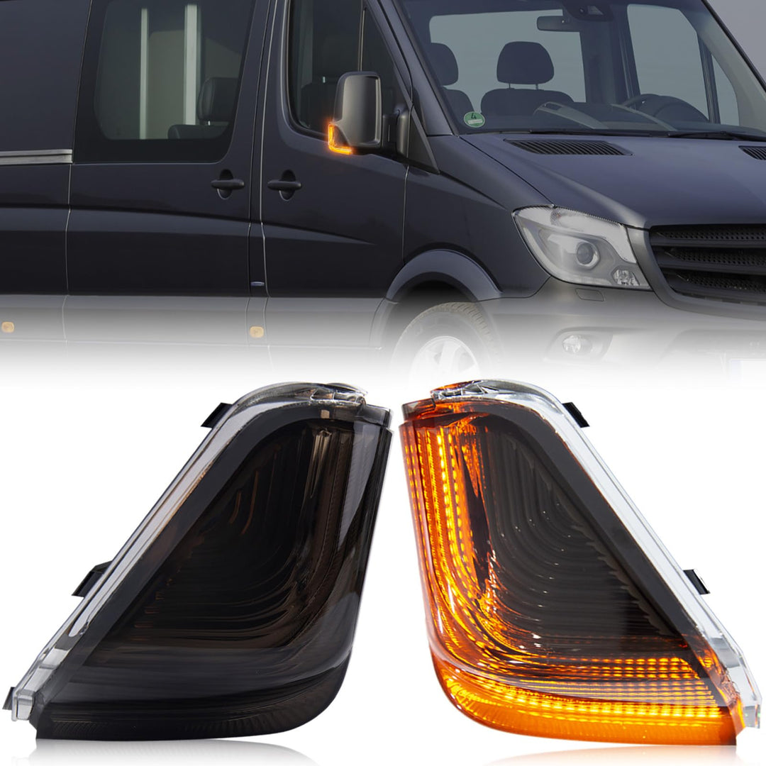 LED Spiegelblinker für Mercedes Benz Sprinter W906, LED Blinker Seitenblinker mit Canbus Fehlerfrei,