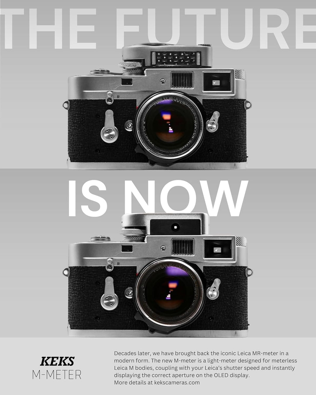 KEKS M-eter Chrome by antonKUNZE Belichtungsmesser für Leica M Kameras