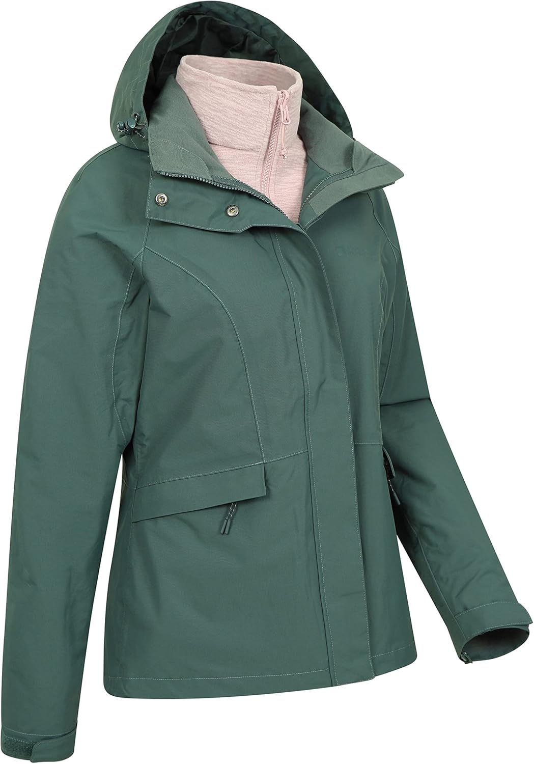 Mountain Warehouse Thunderstorm 3-in-1-Damenjacke – Regenjacke, wasserdichte Aussenschicht, verstell