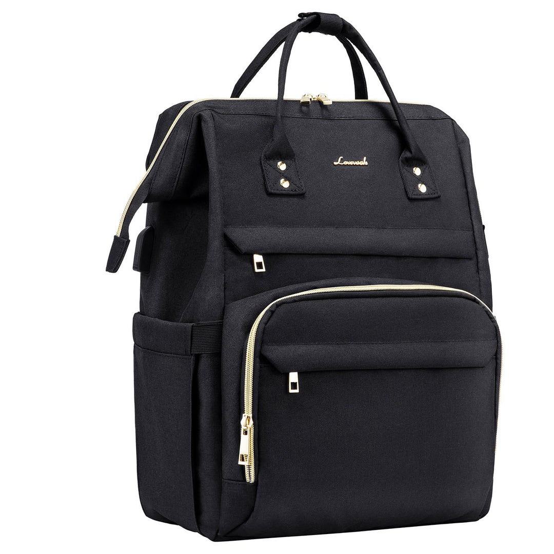 LOVEVOOK Rucksack Damen Schulrucksack, Wasserdicht Laptoprucksack mit Ladeanschluss, Rucksäcke für U