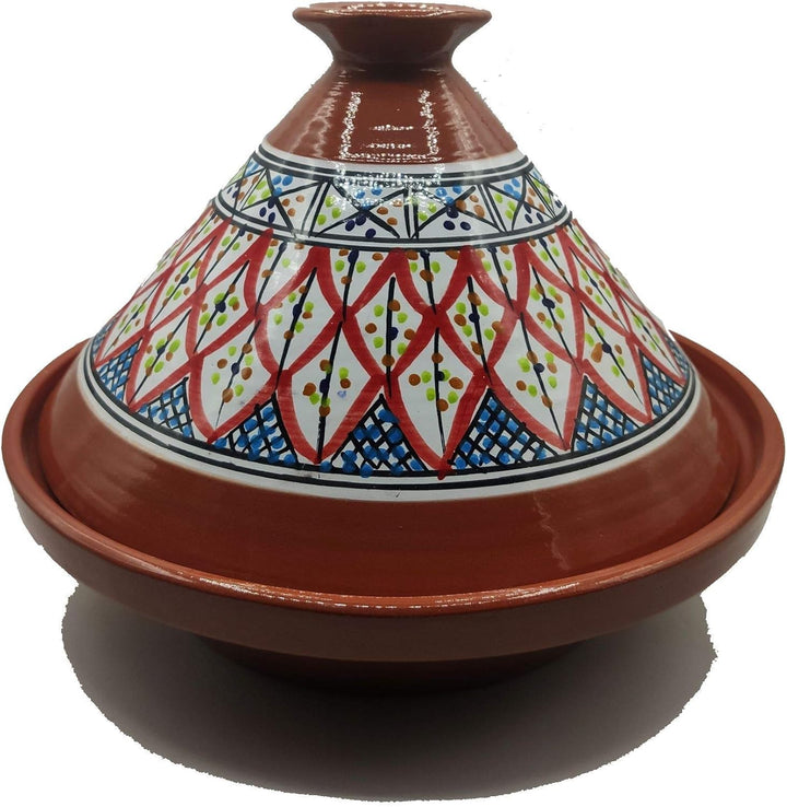 Tajine Terracotta-Topf Ethnischer Teller Marokkanisch Tunesisch XL 32 cm 2910201103
