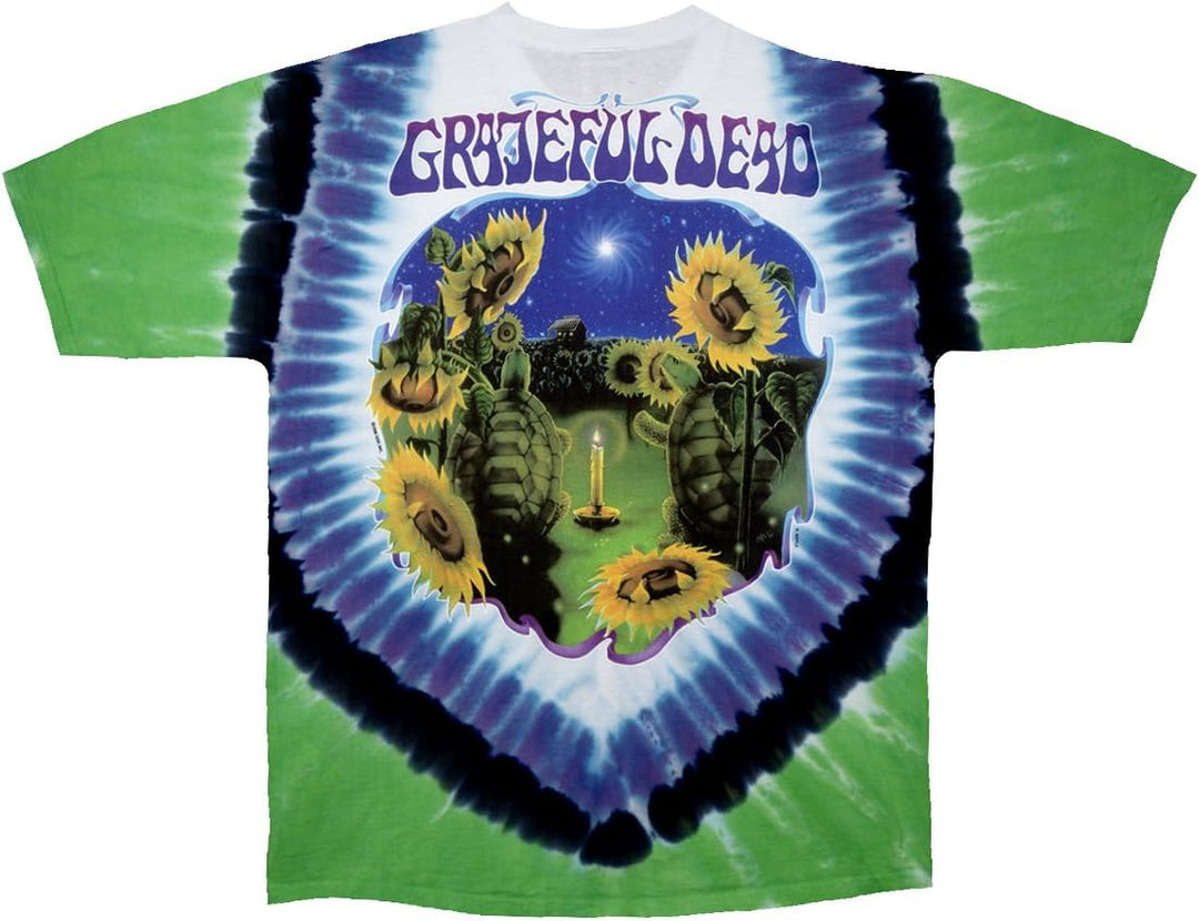 Liquid Blue Herren-T-Shirt, Grateful Dead, Sonnenblume, Terrapin, kurzärmelig, Batik/Mehrfarbig, Grö