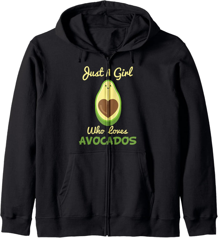 Nur ein Mädchen, das Avocados lustiges Frauengeschenk liebt Kapuzenjacke