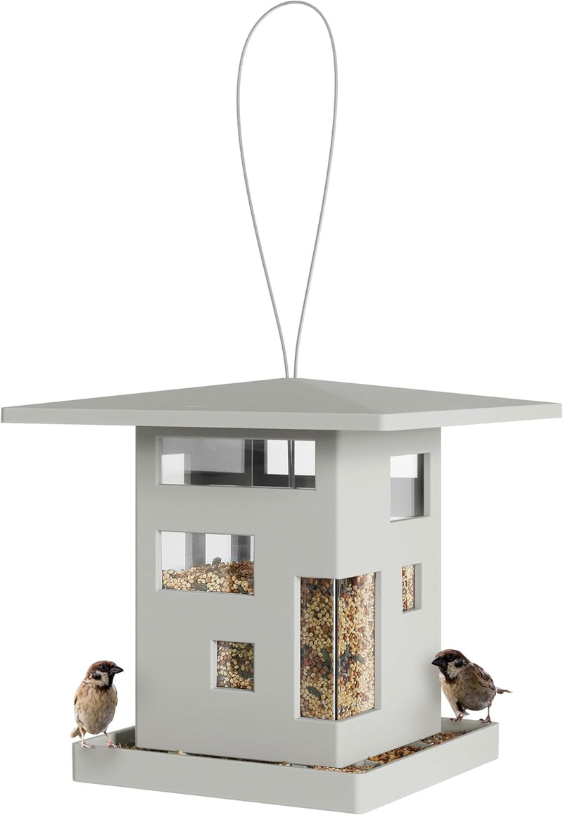 Umbra Bird Cafe Vogelhaus, Moderner Vogelfutterspender zum Aufhängen, Vogelfutterhaus mit architekto