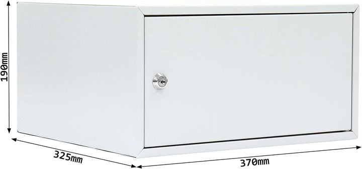 Rottner Wertfach Home Case 4, Zylinderschloss, Lichtgrau, BxH 370x190 mm, Befestigungsmaterial inklu