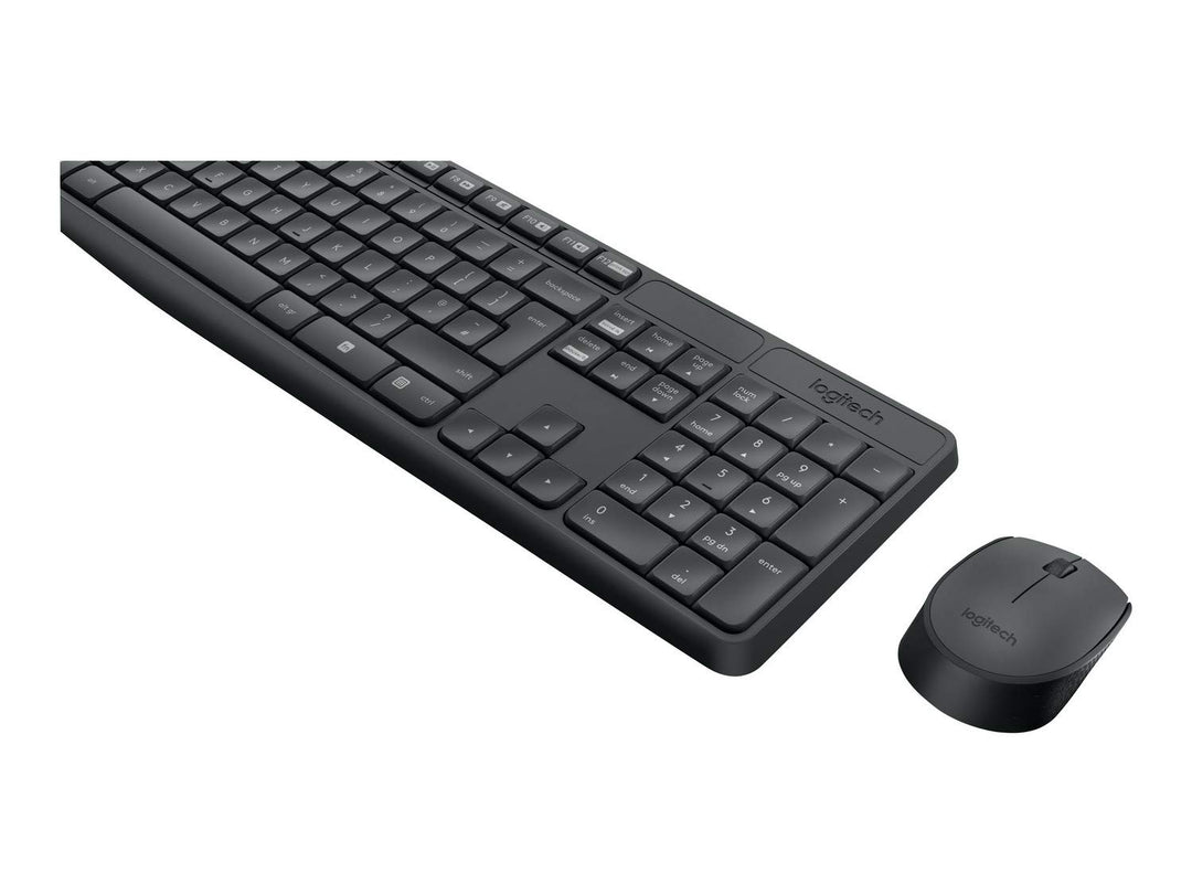 Logitech MK235 RF Wireless QWERTZ Schweiz Schwarz - Tastaturen (Standard, Kabellos, RF Wireless, QWE