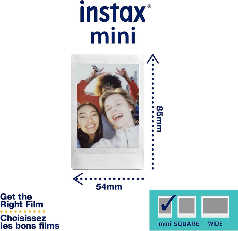 Fujifilm 2X Instax Mini Monochrome Sofortbildfilm, 10er-Pack, Schwarz/Weiss (16531960 2)