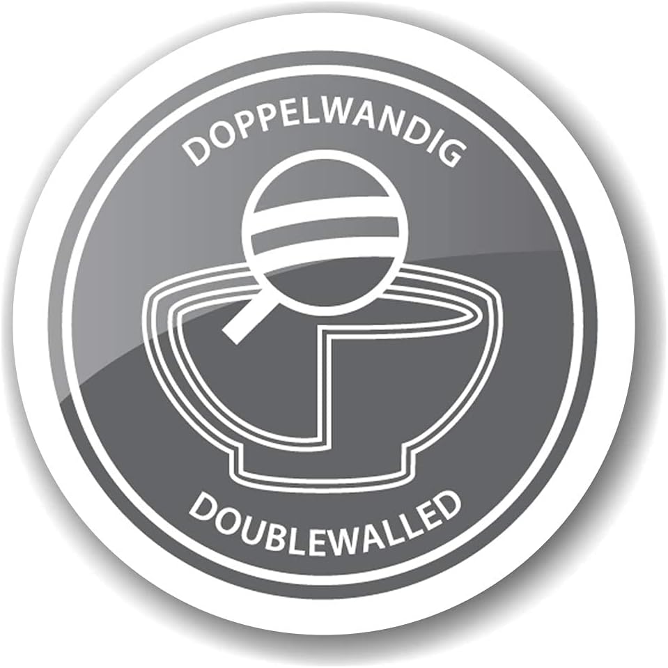 EDZARD Champagner Kühler Till (Ø 43 cm, gross) aus Edelstahl - Flaschenkühler, Sektkühler doppelwand