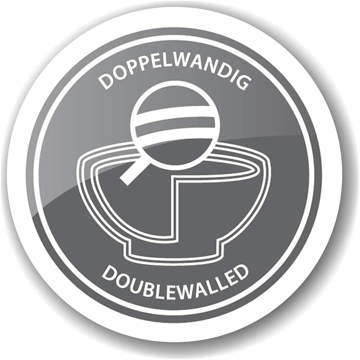 EDZARD Champagner Kühler Till (Ø 43 cm, gross) aus Edelstahl - Flaschenkühler, Sektkühler doppelwand