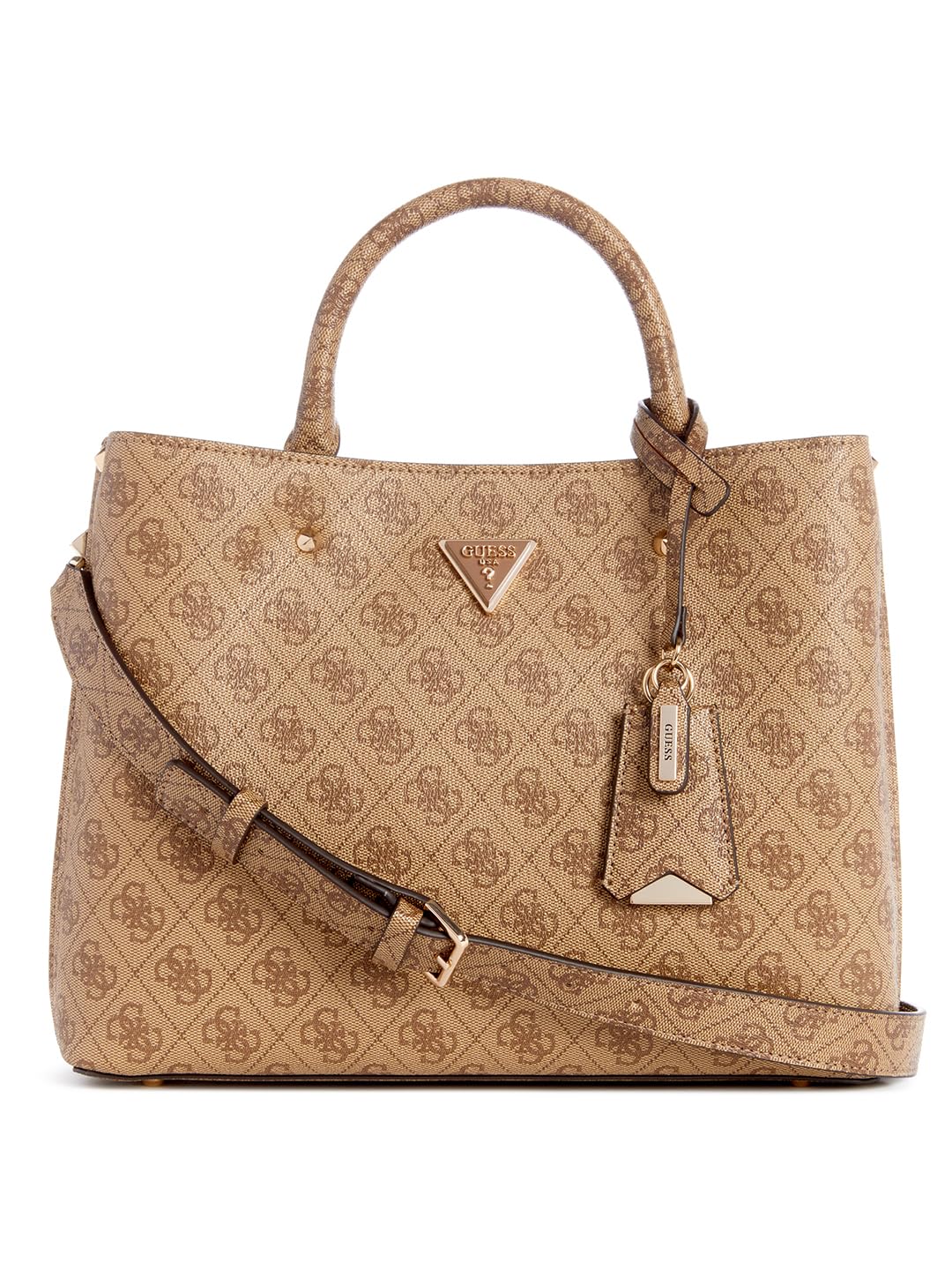 GUESS Meridian Handtasche 32 cm Latte-logo, Latte-logo