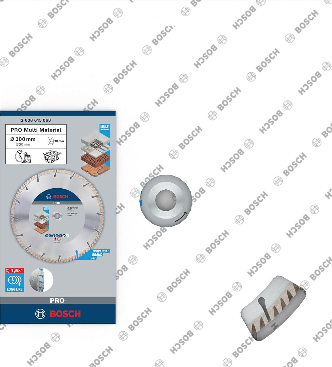 Bosch Professional 1x Diamanttrennscheibe Standard for Universal (Beton und Mauerwerk, 300 x 20,00 m