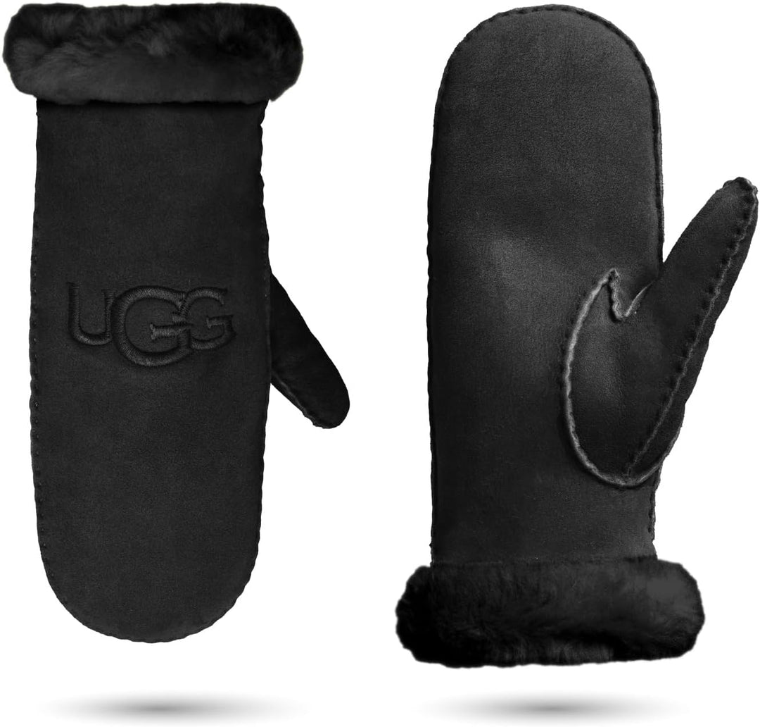 UGG Shearling Embroider Fäustling 2022 Chestnut L-XL Schwarz, L-XL Schwarz