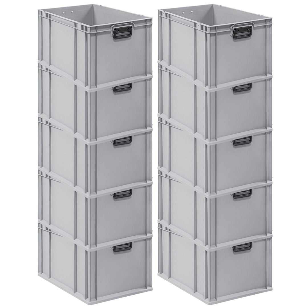 Mega Deal | 10x Proregal Eurobox NextGen Portable Duo |HxBxT 32x40x60cm HxBxT 32x40x60cm Grau, HxBxT