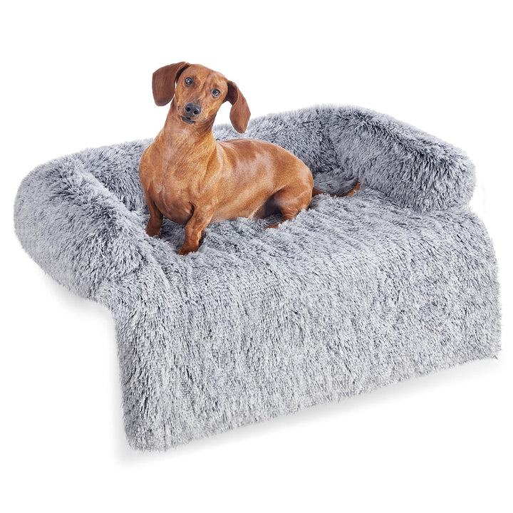 Feandrea FluffyHug Hundebett Plüsch, Hundedecke Sofa, Sofaschutz Hund, Hundekissen, Grösse L, für mi