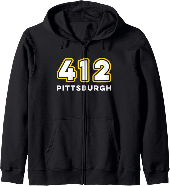 Pittsburgh 412 Area Code Steel City Love The Burgh Geschenk Kapuzenjacke