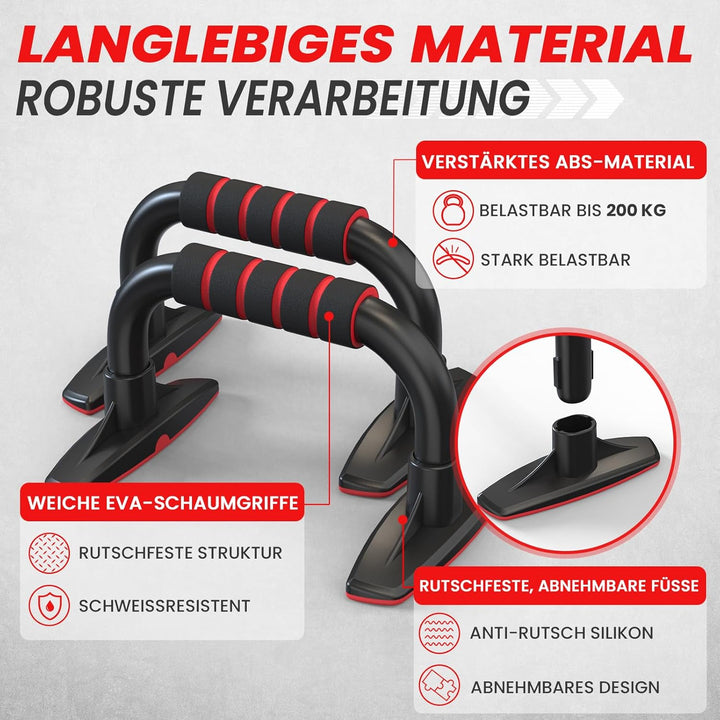 FUNFLEX Bauchroller - Bauchmuskeltrainer Set - Oberkörpertrainings Pack - Home Gym Equipment - Heimf