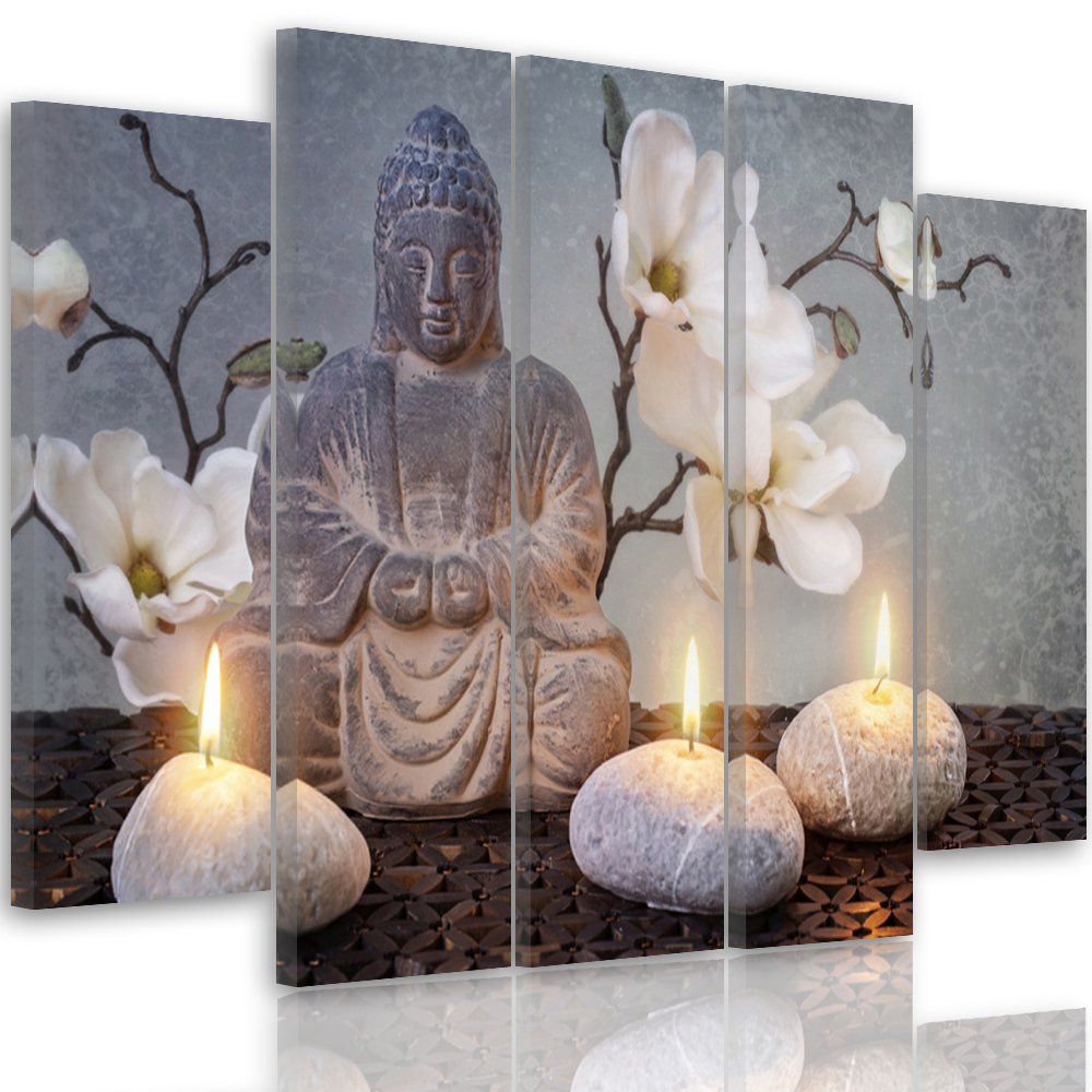 Feeby. Leinwandbild - 5 Teile - Bilder, Wand Bild, Wandbilder, Kunstdruck XXL, 5-Teilig, Typ B, 150x