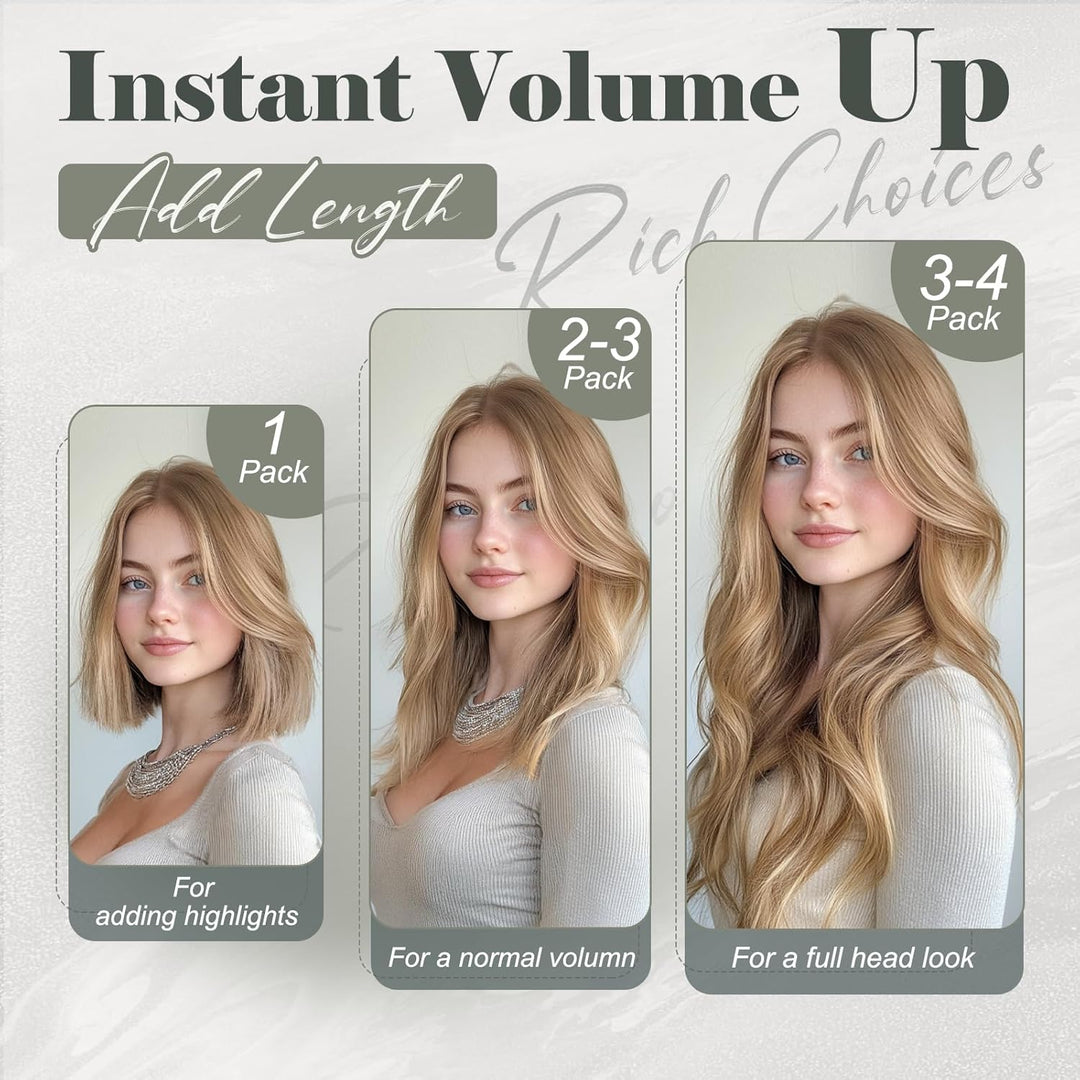 Rich Choices Extensions Echthaar Nano Bondings 35cm #4 Mittelbraun Nano Ring Extensions Echthaar Inv